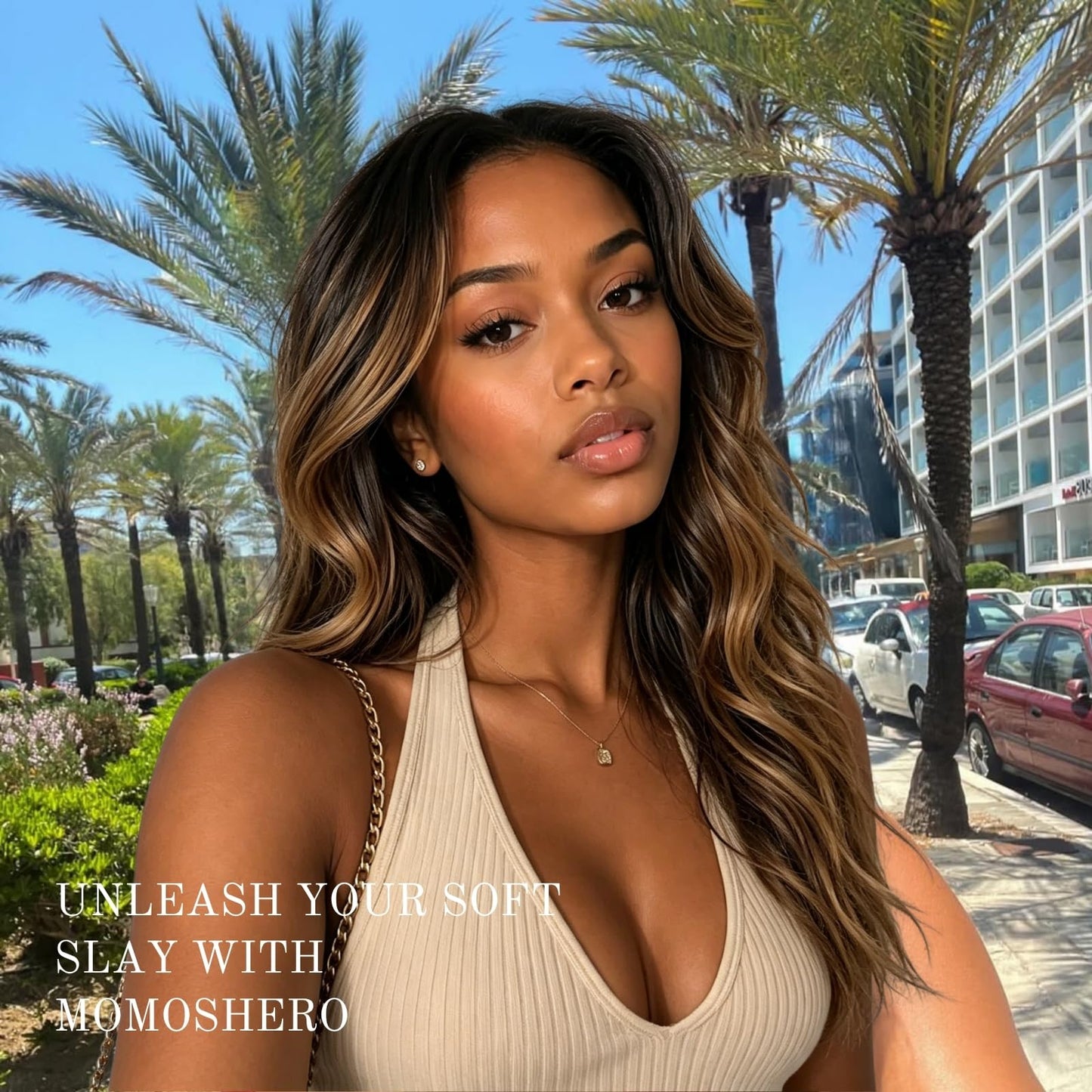 MOMOSHERO Black and Brown 2 Tones Highlighted Body Wave Single Bundles 14 In Human Hair, 12A Soft 100% Virgin F1B/30 Brazilian Colored Weaves Human Hair Bundles Extensions For Quick Weave Remy Sew In