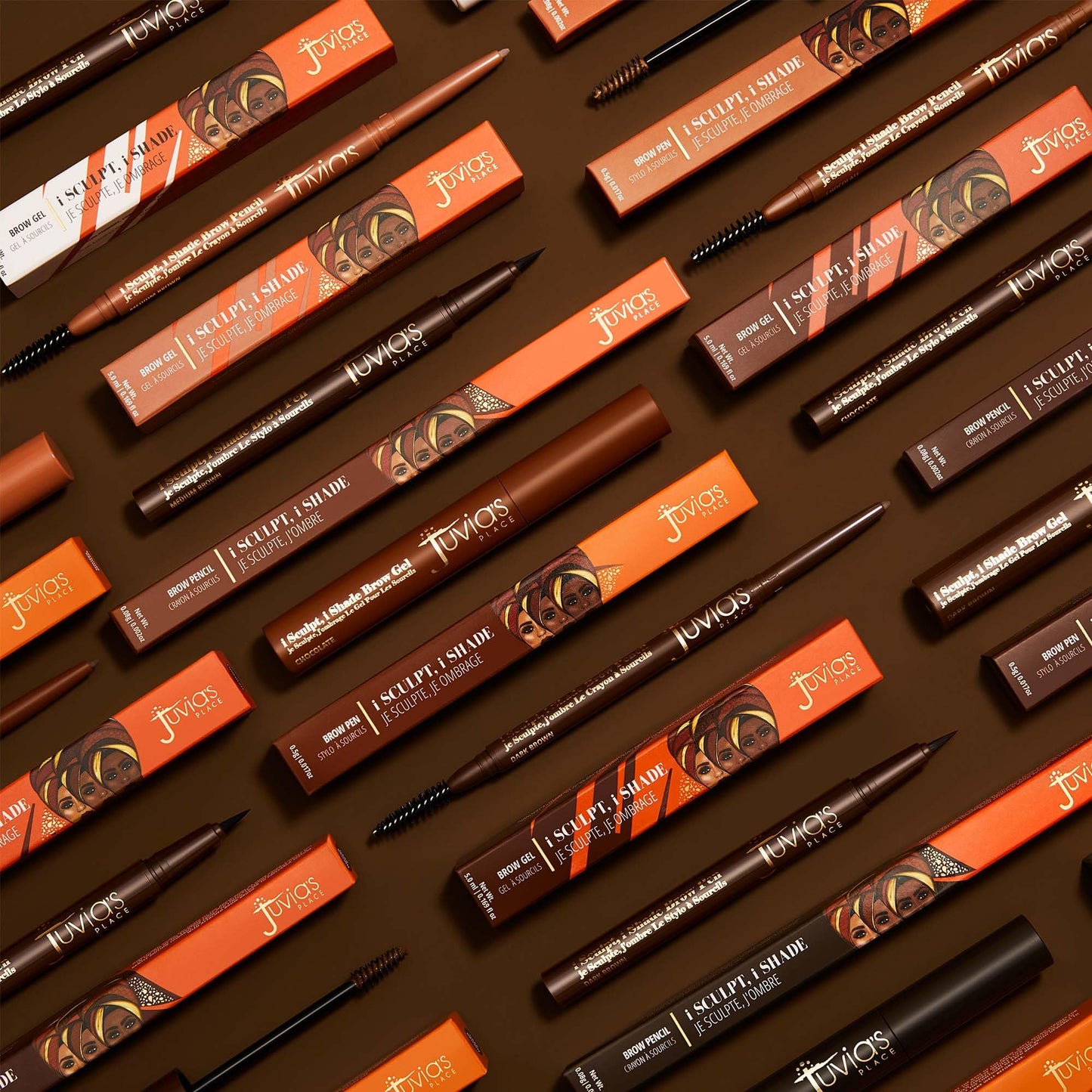 Juvia's Place iSculpt, iShade Eyebrow Gel - Dark Brown, Waterproof Gel for Eyebrows, Brows Enhancer Makeup, Brows Filler makeup, Tinted Brow, Advanced Eyebrow Definer