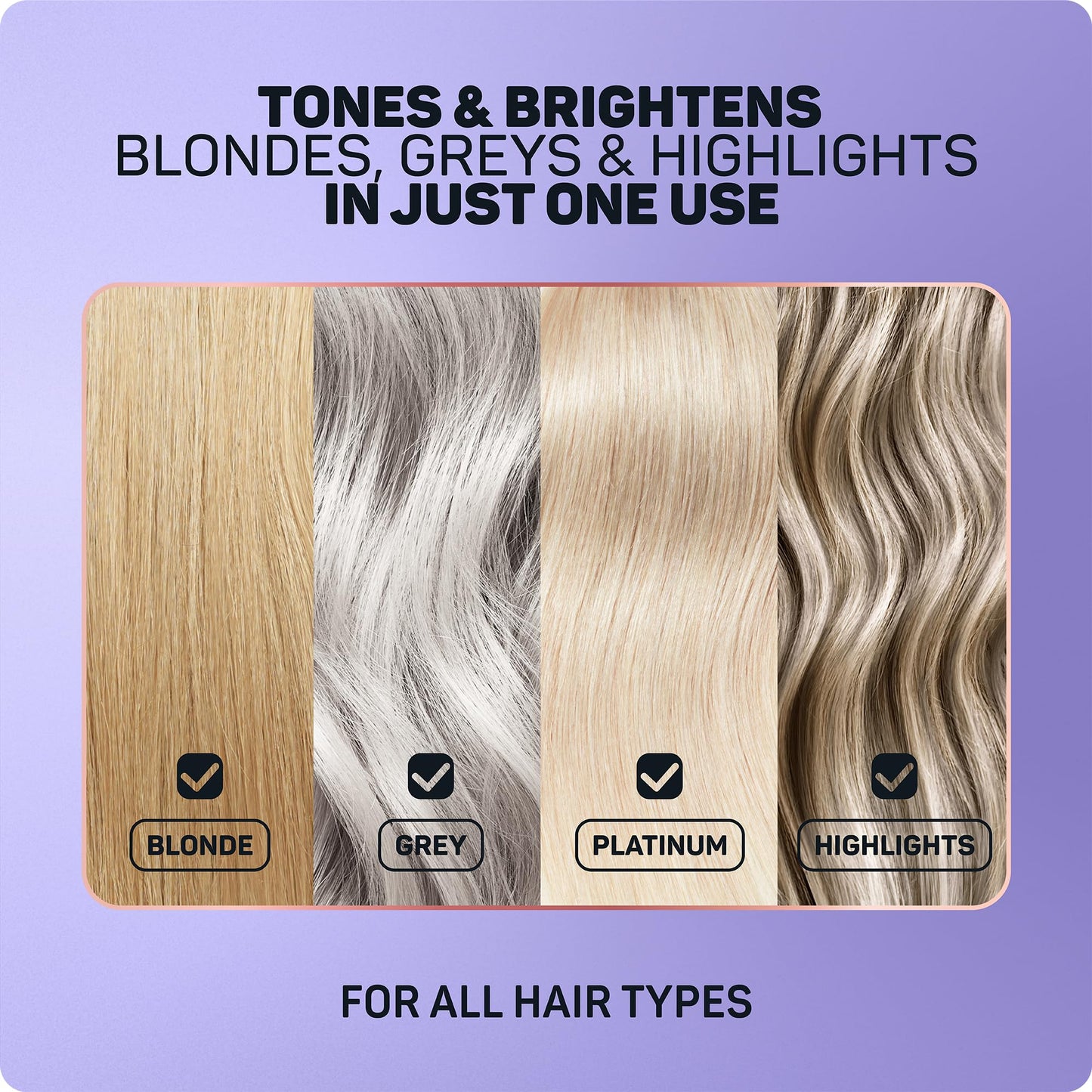 Marc Anthony Bond Repair Purple Hair Shampoo for Blonde & Grey Hair, Blonde Repair - Color-Safe Toning Hair Shampoo Neutralizes Yellow, Brassy Tones & Repairs Weak Broken Bonds