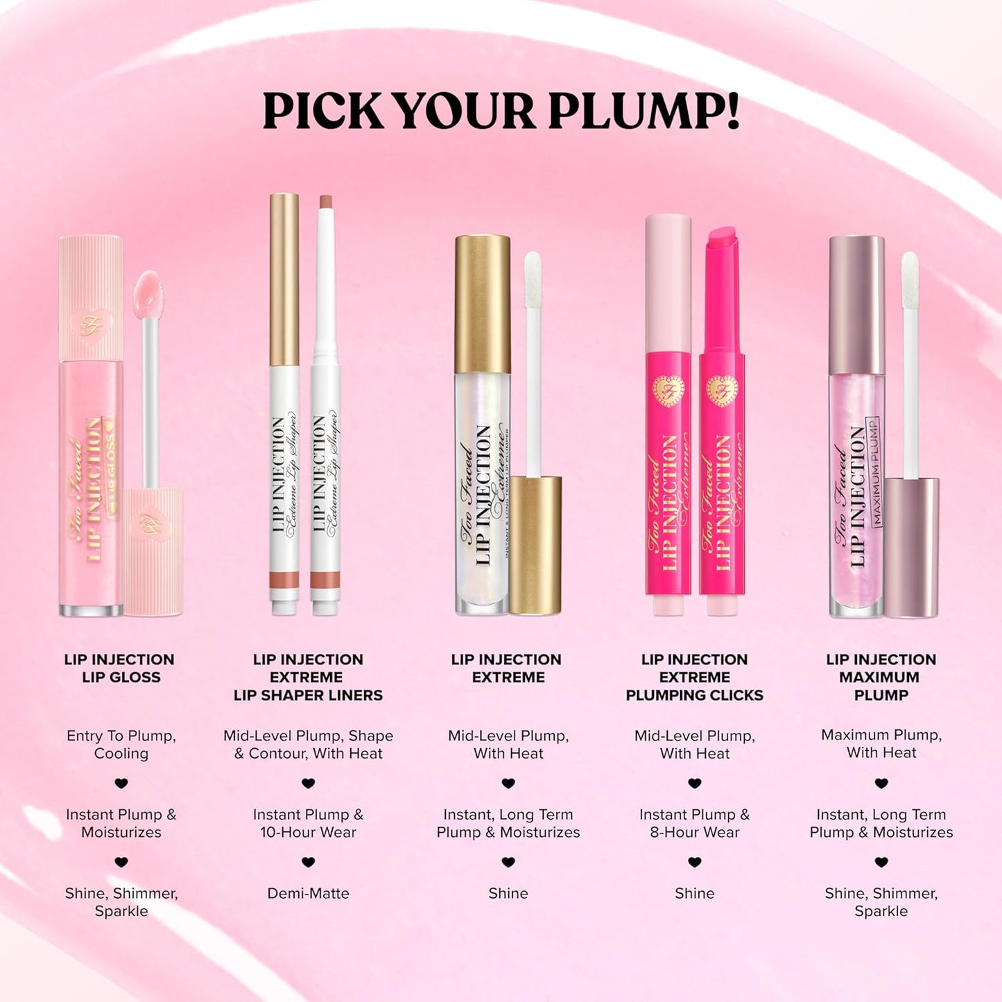 Too Faced Lip Injection Maximum Plump - Extra Strength Hydrating Lip Plumper Gloss | 0.14 Fl Oz