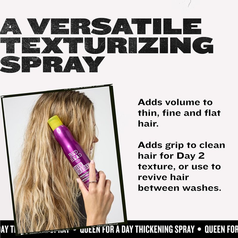 TIGI Bed Head Volumizing Hair Spray - Thickening & Texturizing for Fine Hair | 10.5 oz