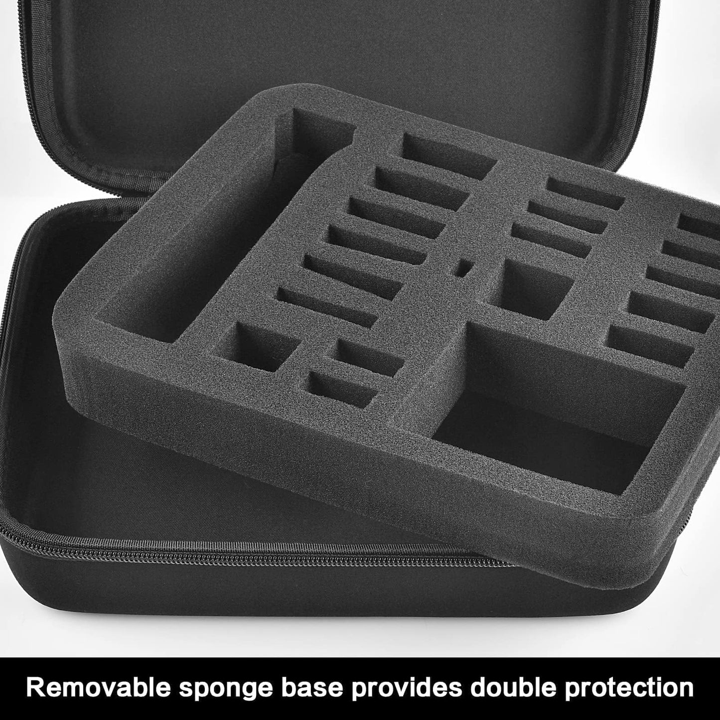 Case Compatible with Philips for Norelco Multigroom Series 7000 5000 Men's Grooming Kit with Trimmer MG7750/49 MG7910/49 MG9510/60. Storage Holder for Attachment Trimmers (Box Only) -Black Inner