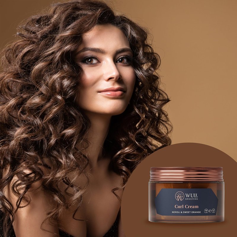 Curl Cream for Curly Hair - Hydrating Anti-Frizz Styling Cream - Products for Women & Men - Vegan & Cruelty-Free - 120g