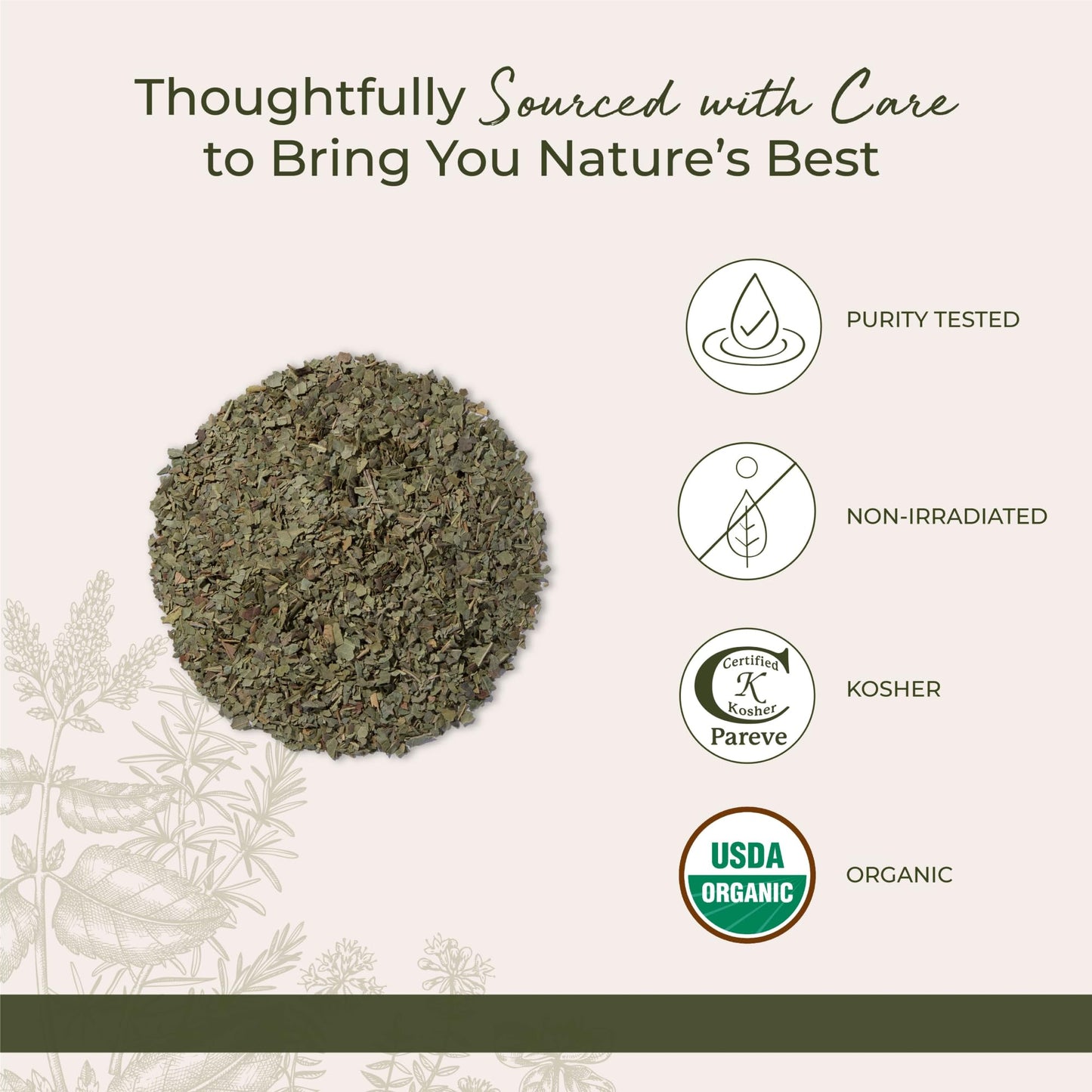 Starwest Botanicals Neem Leaves Organic - Dried Loose Leaf Herb for Tea & Cooking, Pure Neem Sourced from India, Cut & Sifted, Certified Kosher, Non-GMO - Bulk 1 lb Bag