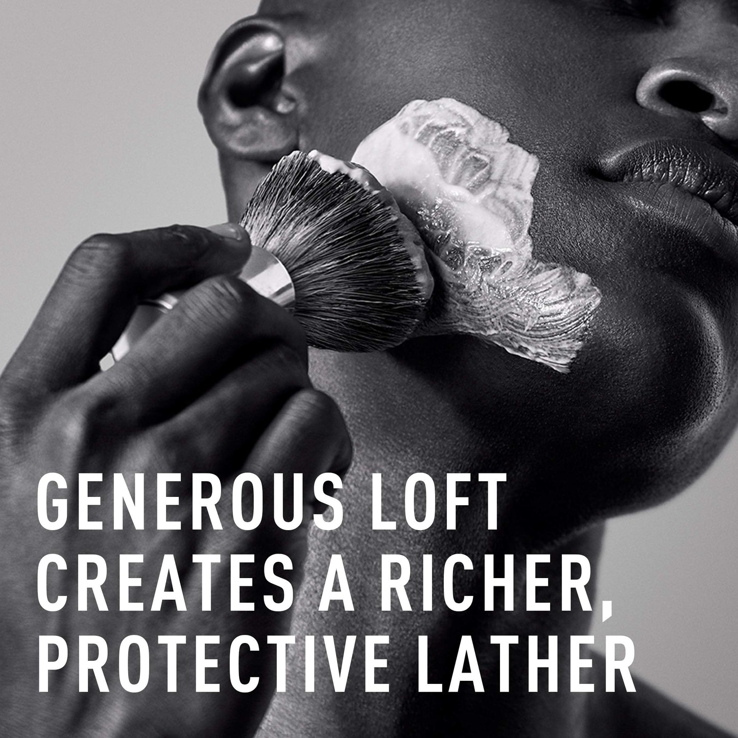 Shaving Brush and Shaving Cream Bundle by Bevel - Includes Vegan Hair Brush and Shaving Cream for Men, Works with Safety Razor, Prevents Razor Bumps
