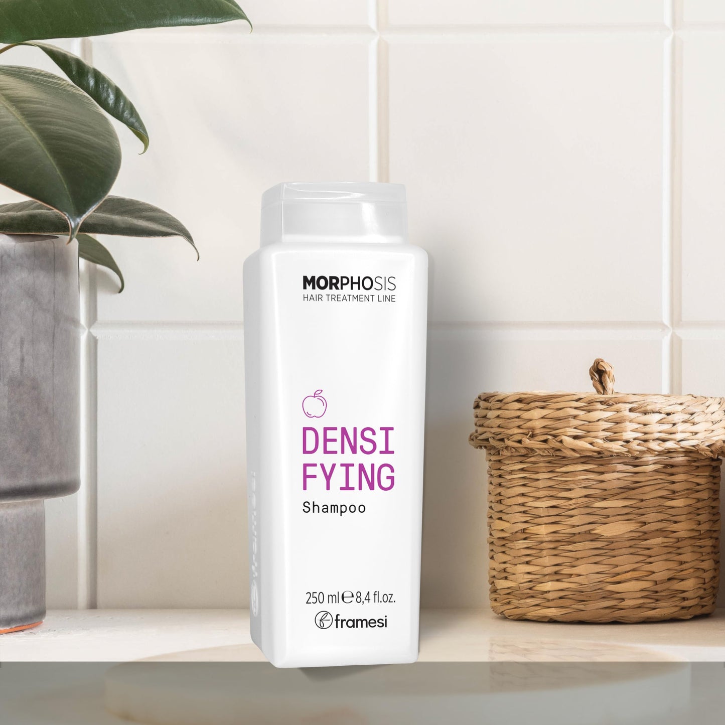Framesi Morphosis Densifying Shampoo - Volumizing Shampoo for Thinning Hair - Sensitive Scalp Shampoo - Helps Improve Hair Resilience - Strengthening with Tri-C-Peptides - Sulfate Free (8.4 Fl Oz)