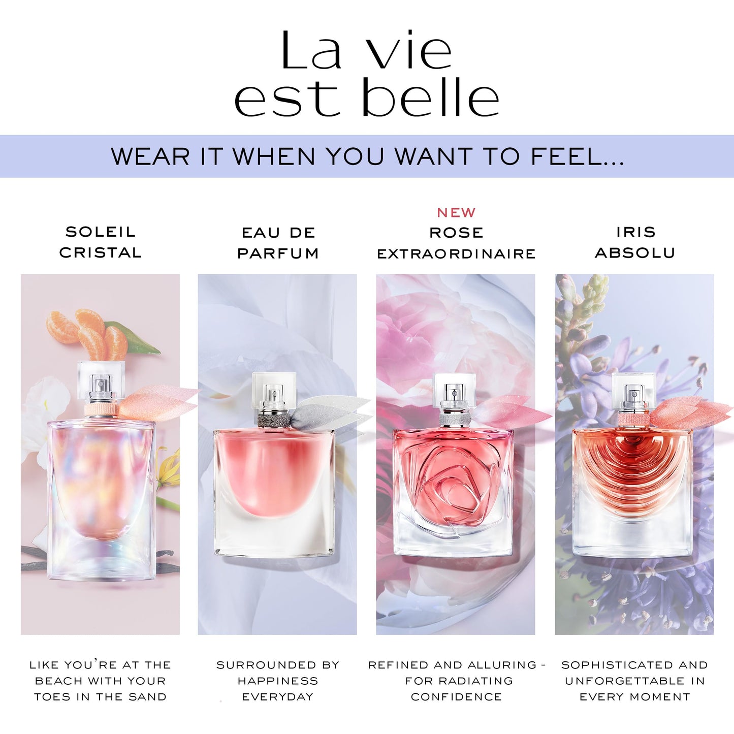 Lancôme La Vie Est Belle Eau de Parfum - Long Lasting Fragrance with Notes of Iris, Earthy Patchouli, Warm Vanilla & Spun Sugar - Floral & Sweet Women's Perfume, 2.5 Fl Oz