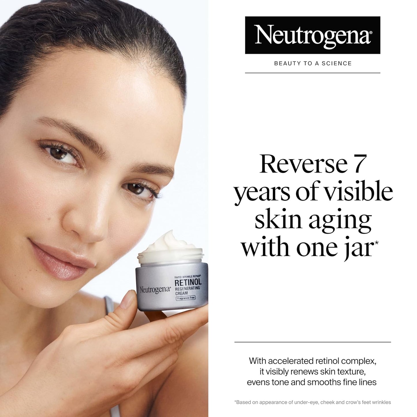 Neutrogena Rapid Wrinkle Repair Retinol Face Moisturizer - Anti-Aging Cream with Hyaluronic Acid | 1.7 oz + Hydro Boost Cleanser 0.5 fl. oz