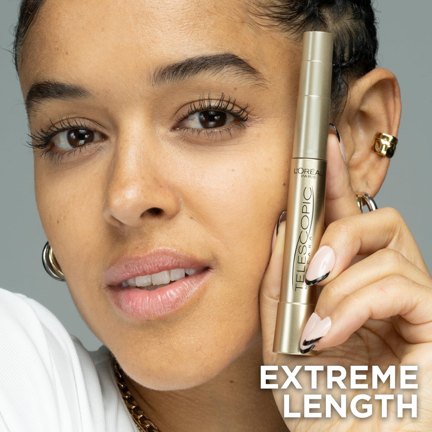 L'Oreal Paris Telescopic Mascara Bundle - Waterproof Lengthening 0.27 Fl Oz. & Original Lengthening 0.27 Fl Oz.