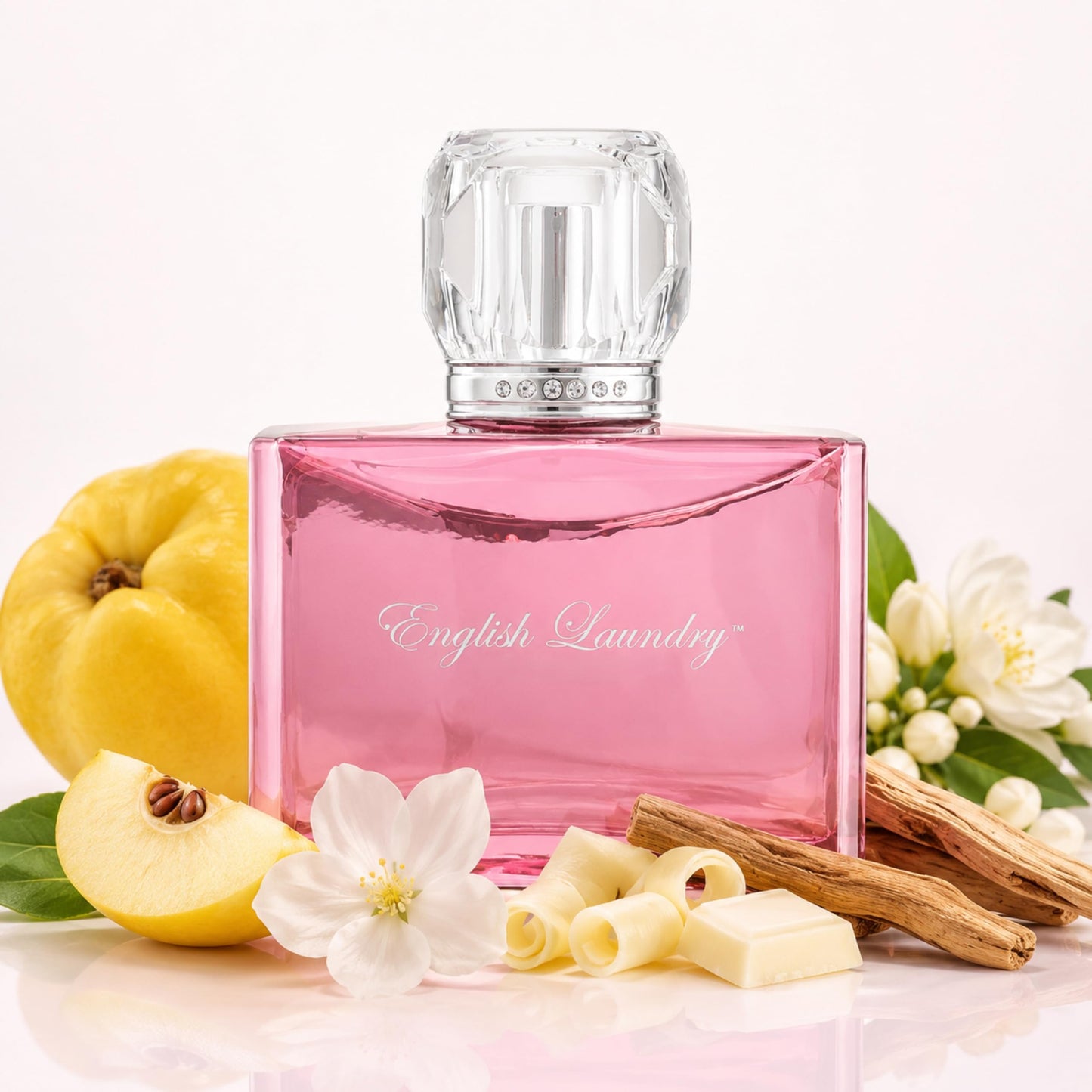 English Laundry Signature Eau de Parfum for Her | Floral Gourmand Scent | Cologne w/Quince & White Chocolate Top Notes, Jasmine & Orris Root Heart, and Sensual Woods Base | (UNBOXED) 3.4 fl. oz.
