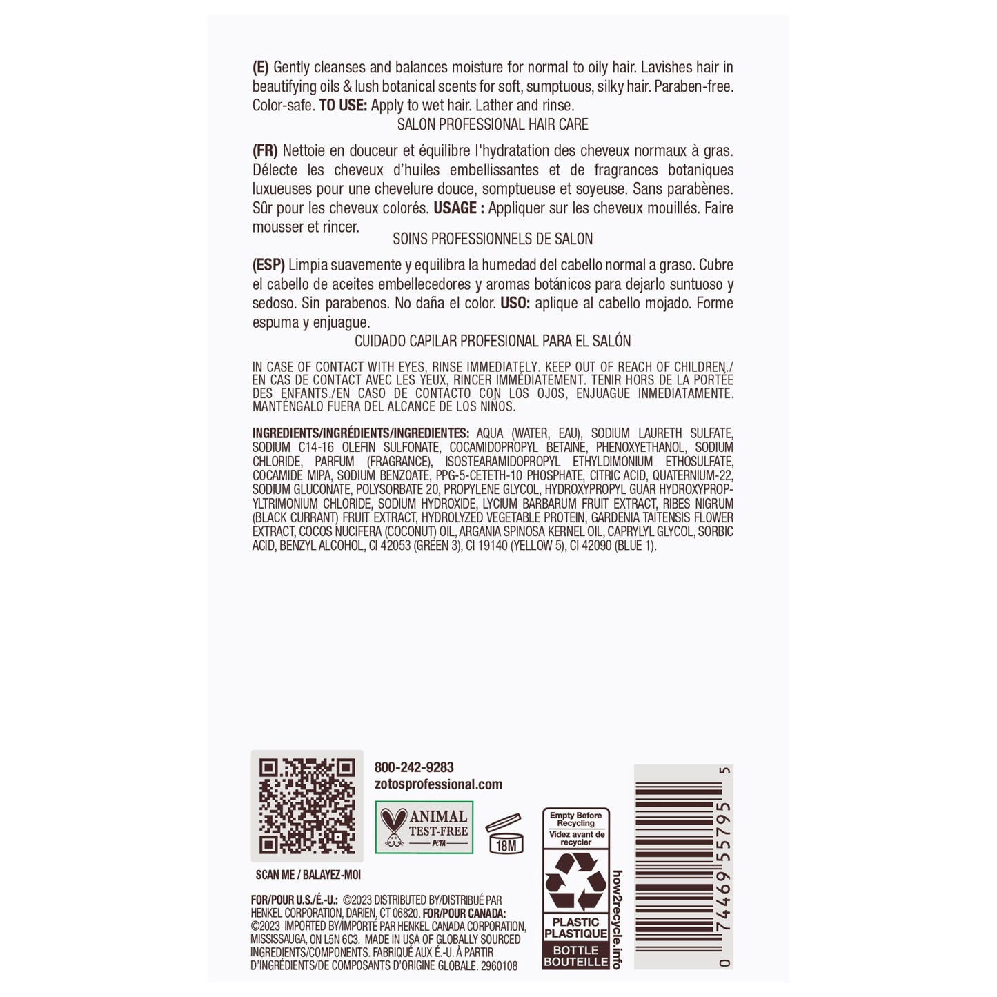 Bain de Terre Green Meadow Balancing Shampoo, 33.8 Fl Oz