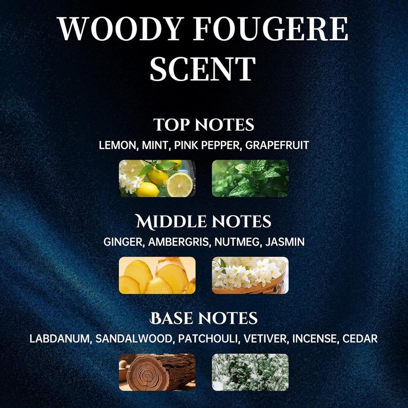 Pheromone Cologne for Men - Luxury 3.4 fl oz Eau de Parfum Spray | Fresh Woody & Warm Notes, Long-Lasting Fragrance