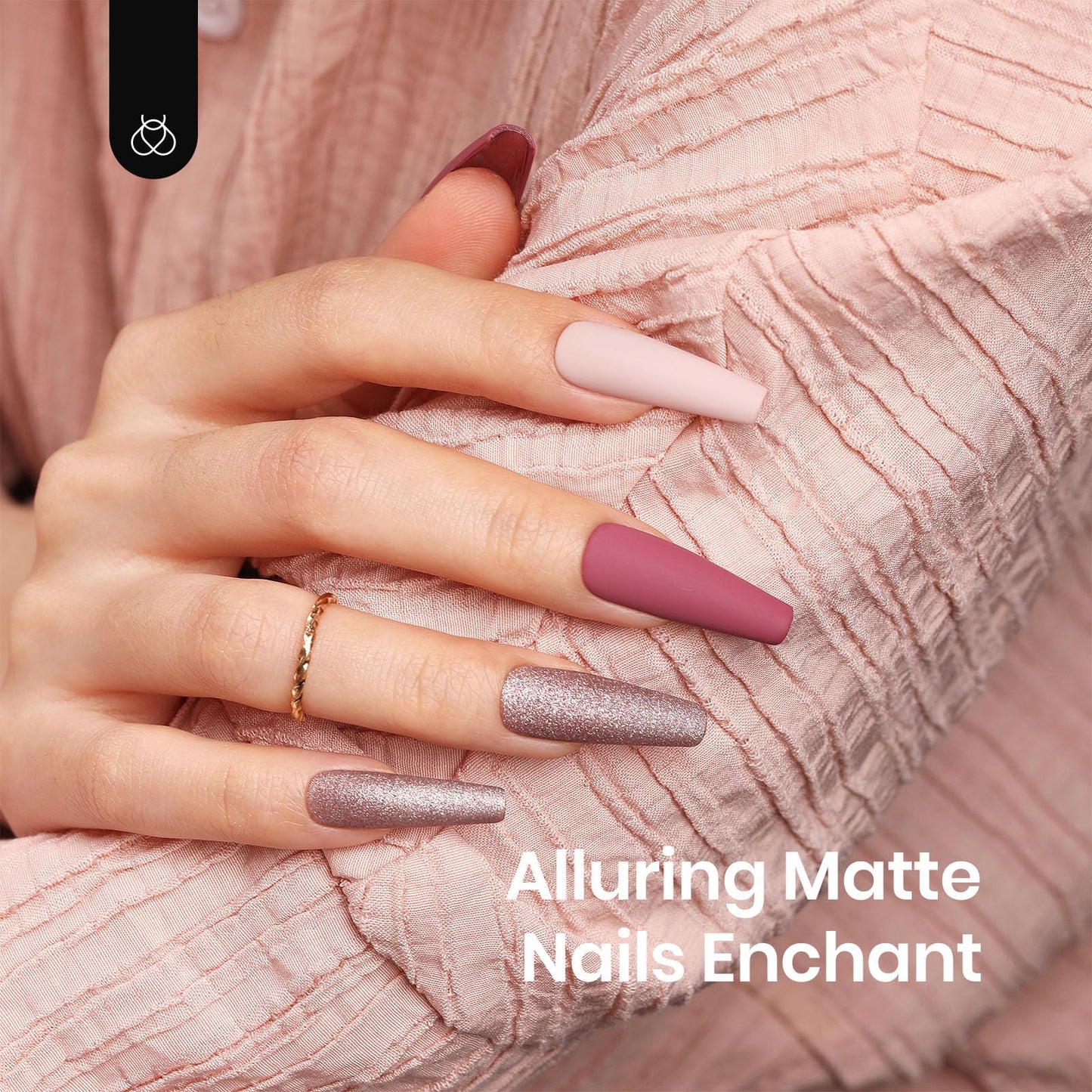 15ML No Wipe Matte Top Coat with 2 Pcs 15ml No Wipe Gel Top Coat and Base Coat Set - Shine Finish and Long Lasting, Soak Off LED Nail Lamp