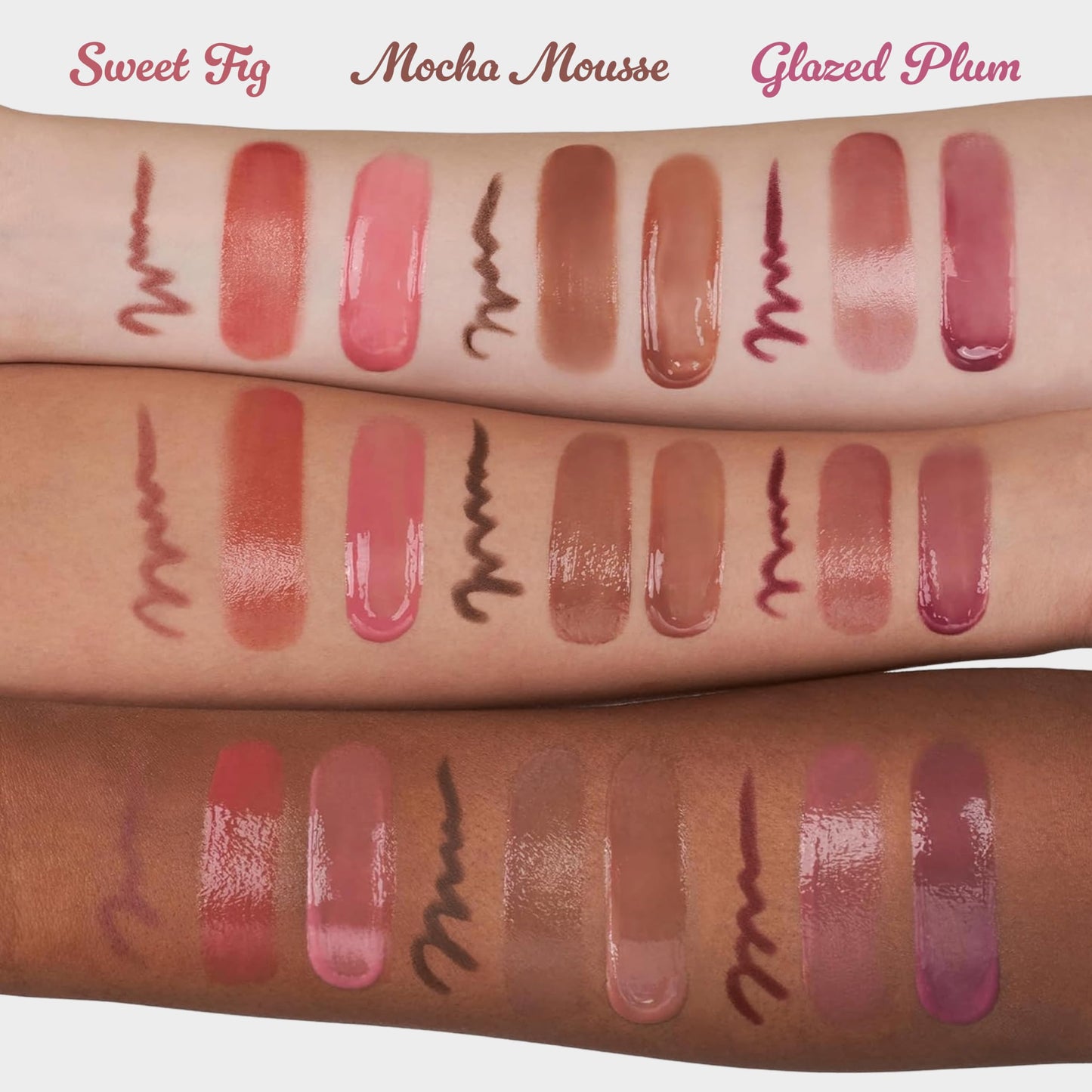 rom&nd Volume Hack Trio | 3-Step Plumping Lip Combo Set | Korean Lip Kit | Hydrated & Glossy Look | Trending on TikTok | Fuller Looking Finish | Mocha Mousse Set