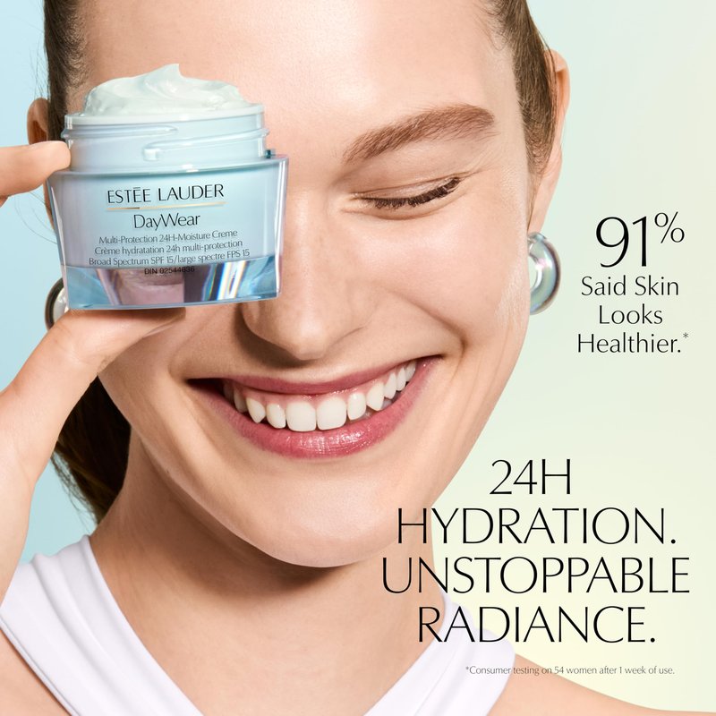 Estée Lauder DayWear Multi-Protection Anti-Oxidant 24H-Moisture Cream SPF 15 | Anti-Aging Moisturizer | Face Moisturizer for Normal/Combination Skin, 1 Ounce