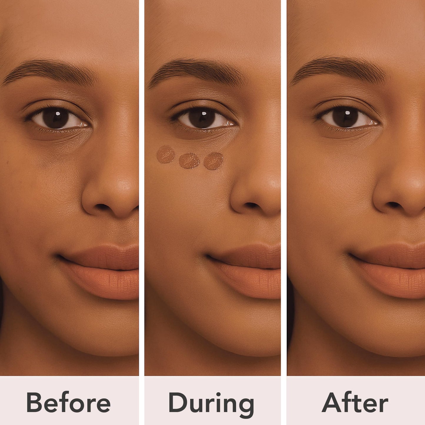 Full Coverage Concealer Palette, Waterproof Concealer Cream, 3 Colors + Brush, by Dermaflage