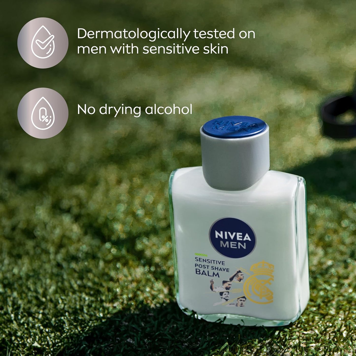 NIVEA MEN Post Shave Balm for Sensitive Skin - Alcohol Free, VitaminPro Complex | 3.3 Fl Oz