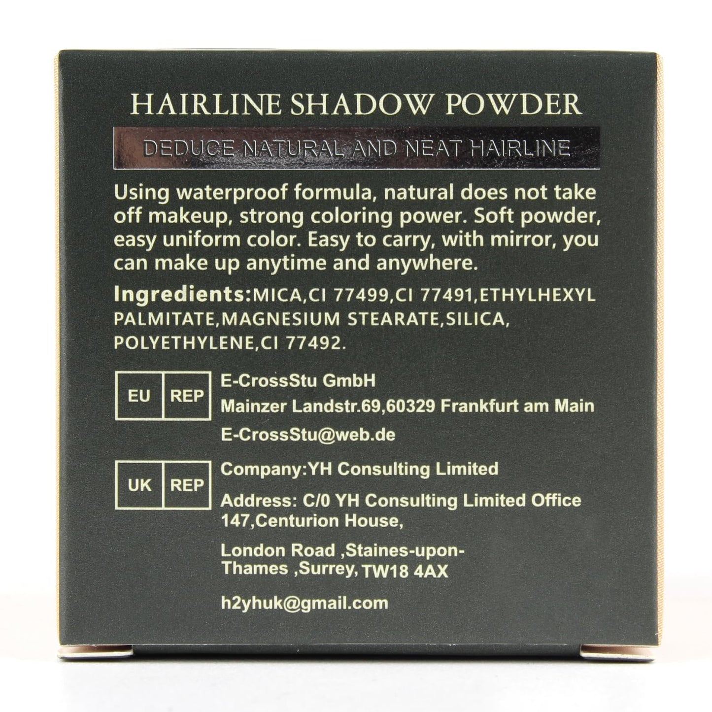 SOVONCARE Instantly Hairline Powder-Maycheer Conceals Gray Hair Loss Shadow Coverage Magic Color Root Touch Up for Women & Men