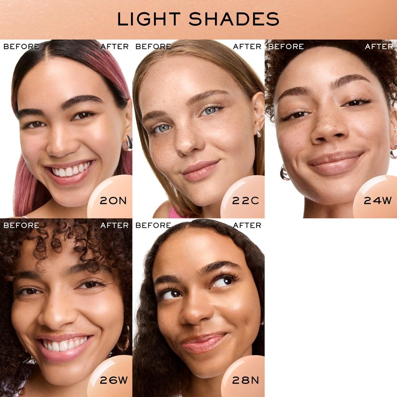 Lancôme Idôle 3 Serum Supertint Skin Tint - Dewy, Even tone with Niacinamide and Hyaluronic Acid for 24HR - Sheer to Buildable Coverage - Shade 28N