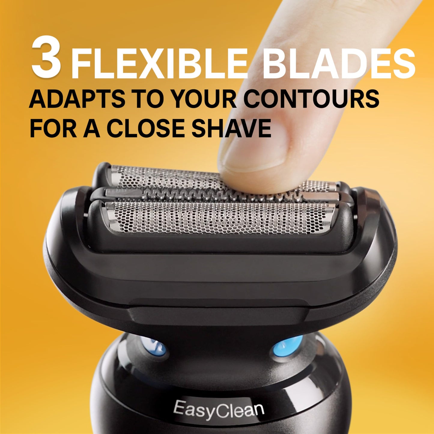 Braun Electric Shaver for Men, Wet & Dry Shave, Turbo Shaving Mode, Foil Shaver, Engineered in Germany, with Precision Trimmer