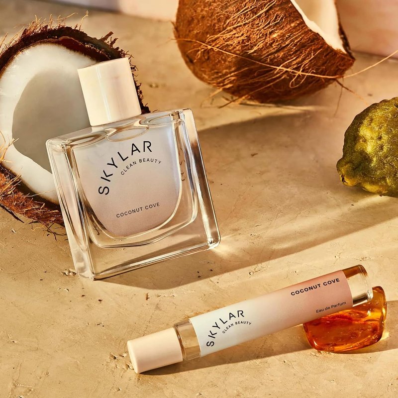 Skylar Coconut Cove Eau de Parfum - Hypoallergenic Vegan Perfume for Sensitive Skin | Fruity Bergamot & Coconut Notes - 10mL