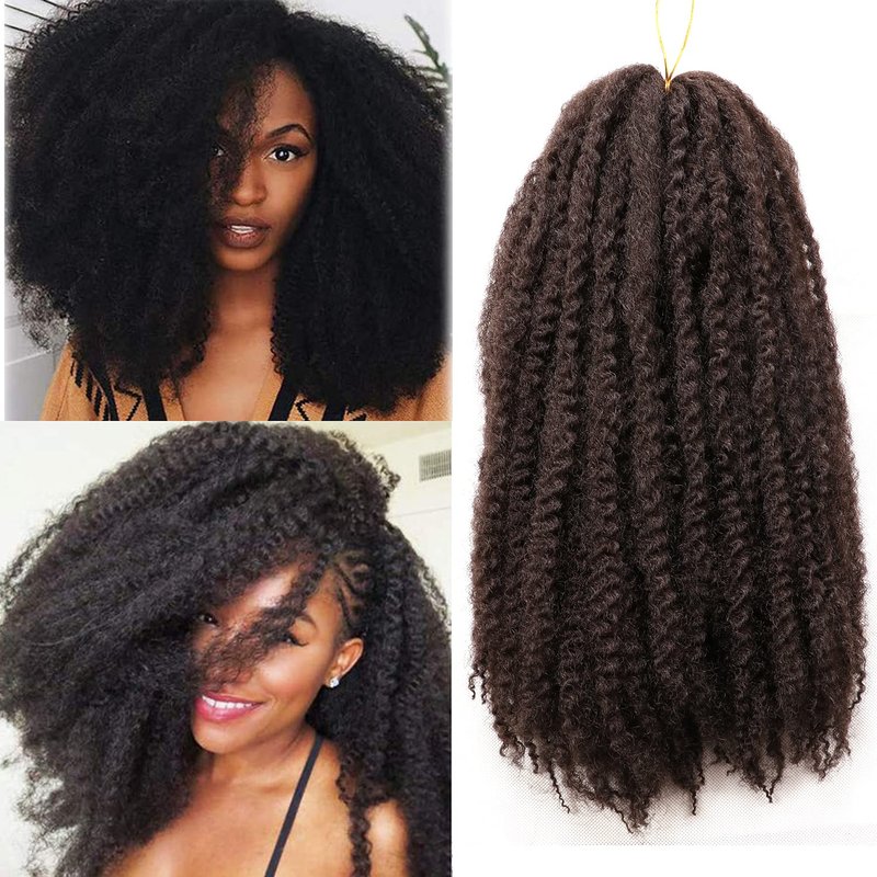Marley Twist Braiding Hair-18 Inch 90Roots/unfold Soft Marley Twist Hair For Twists 3 Packs Lightweight Cuabn Twist Hair For Black Women (18 Inch 3 Packs, #4)
