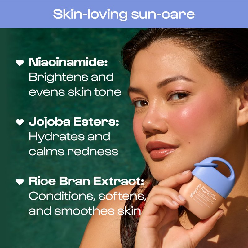 Alleyoop Sunsational Tinted Moisturizer SPF 50 for Face Broad Spectrum – 100% Mineral Face Sunscreen with Jojoba, Hydrating & Soothing Tinted Sunscreen, Vegan & Cruelty-Free (Ray)