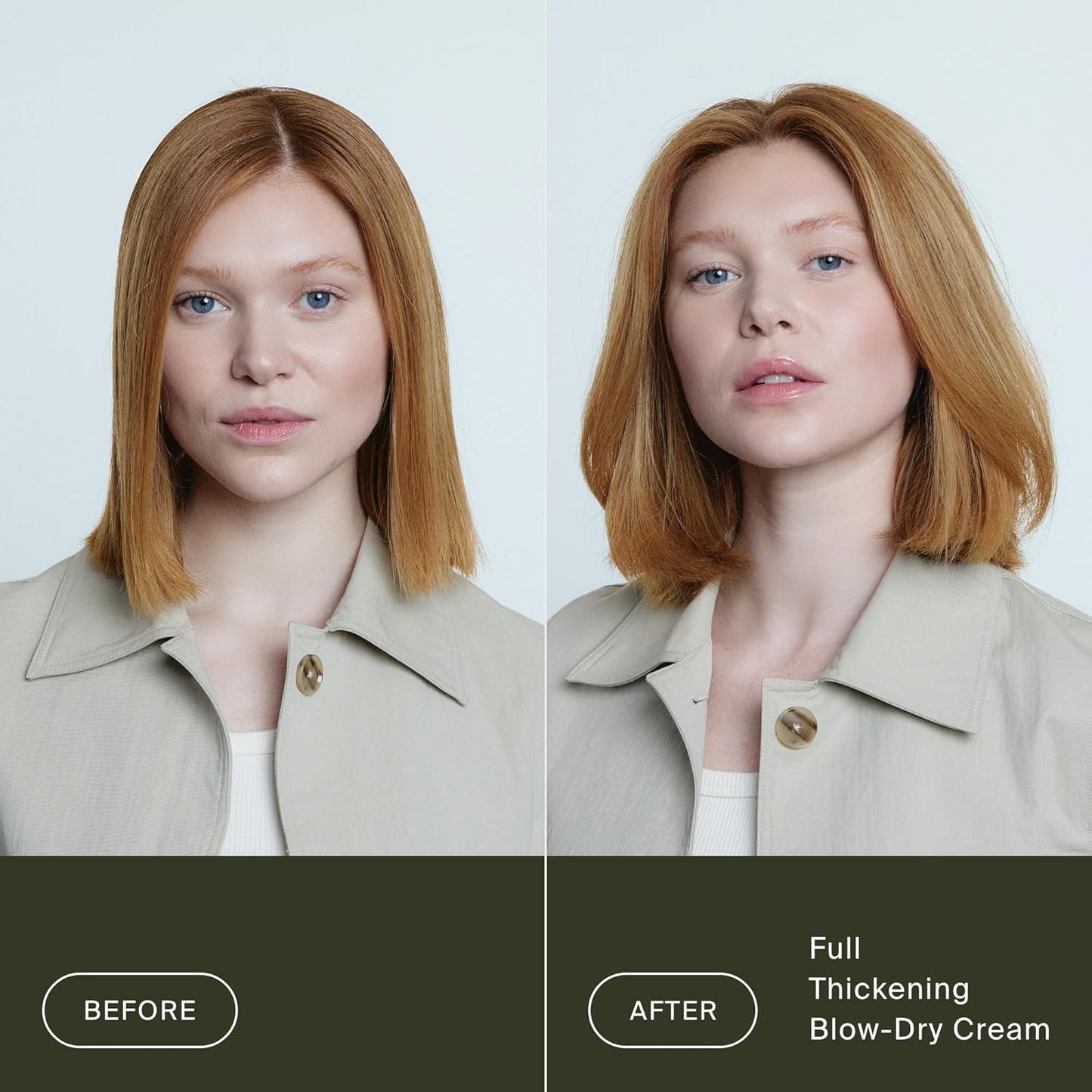 Living Proof Full Thickening Blow-Dry Cream - Lightweight Conditioning & Heat Protection for Fine Hair | All-Day Fullness & Shine