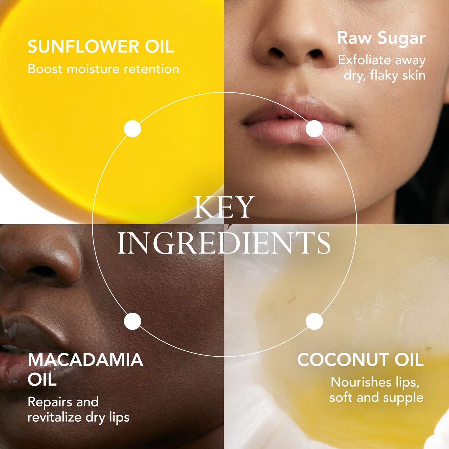 Kat Burki Sugar Lip Scrub Exfoliator. Moisturizer for Dry and Chapped Lips that Leaves Them Smooth and Brighter, 1 fl. oz.