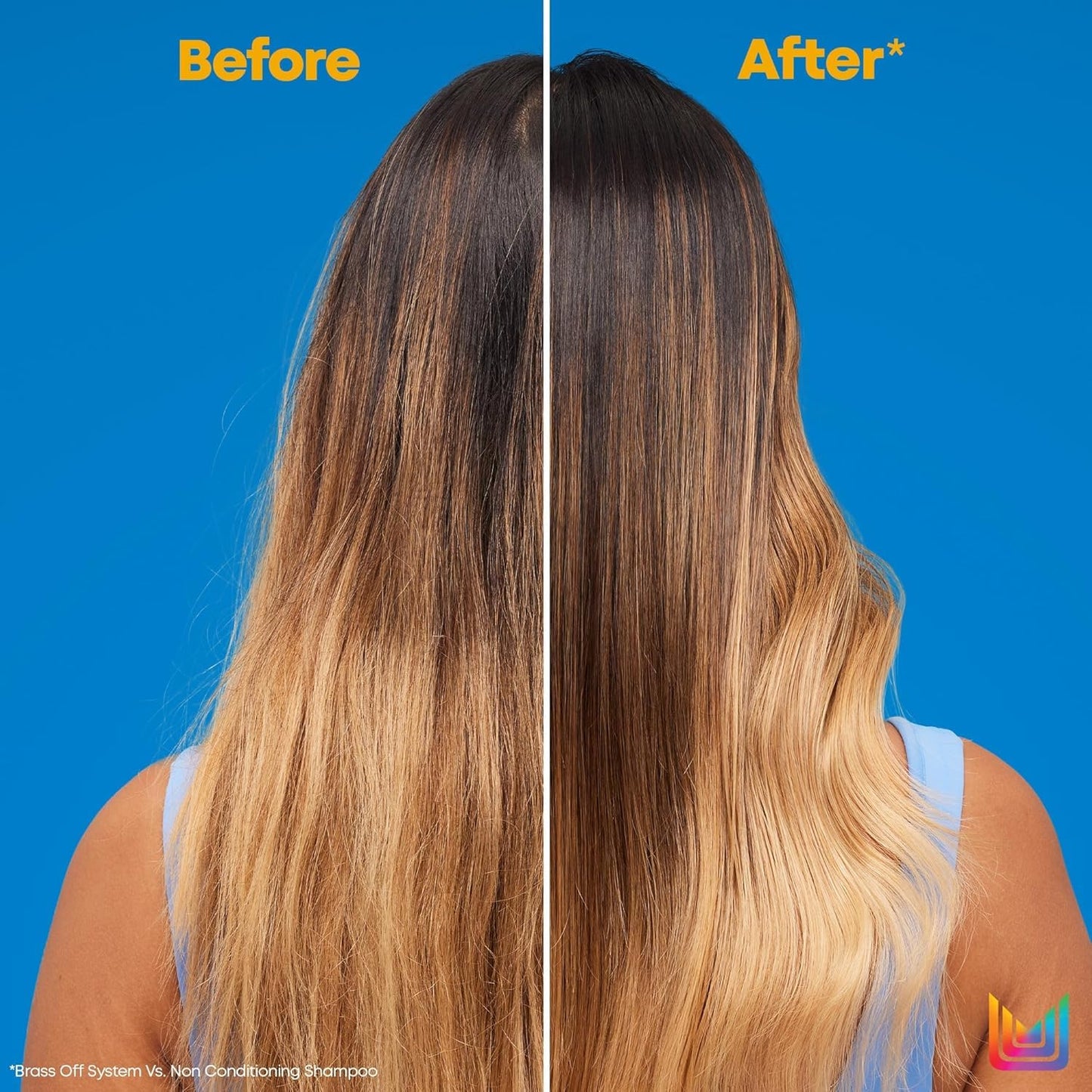 Matrix Brass Off Blue Shampoo and Pigmented Conditioner Set | Removes Brassy Orange Undertones | Toning Conditioner For Lightened Brunettes | For Color Treated Hair | Premium Salon Conditioner | Vegan
