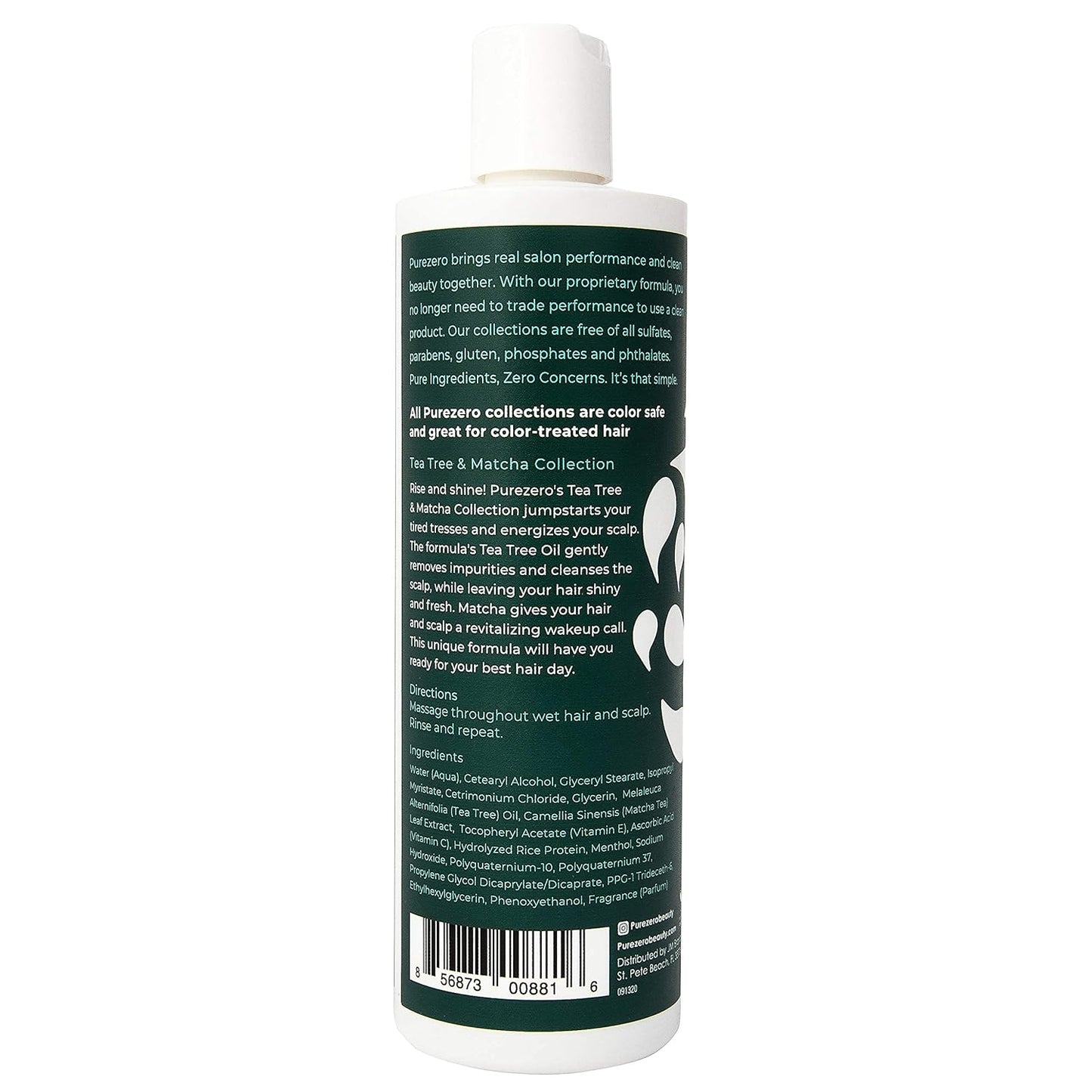 Tea Tree & Matcha Shampoo and Conditioner Set - Nourishing Scalp Treatment | Vegan, Sulfate-Free, 12 Fl Oz (Pack of 2)