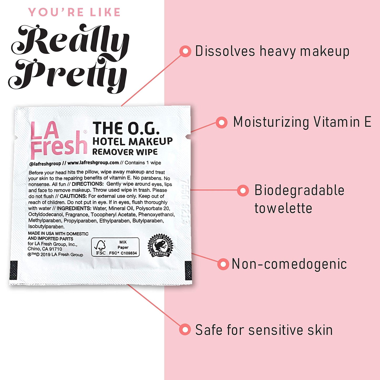LA Fresh Personal Care Bundle Deal- Makeup Remover Facial Cleansing 50 Wipes & Antiperspirant Wipes 50 ctPowerful Wetness And Odor Protection Perfect For On The Go, Gym Bag, Purse, Individually Wrappe