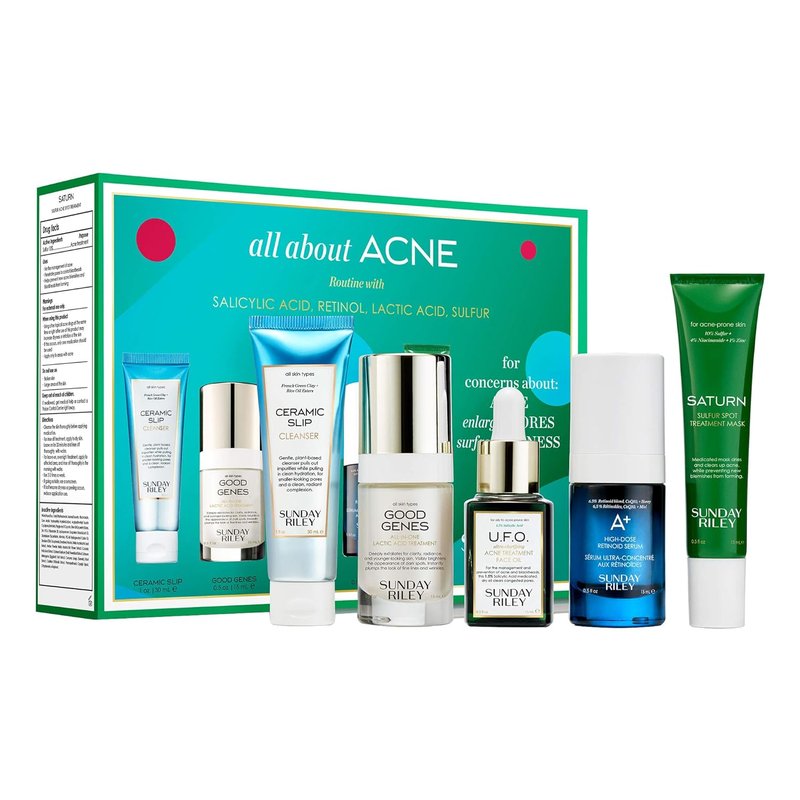 Acne Treatment Kit - Sunday Riley About Acne | Unscented Formula