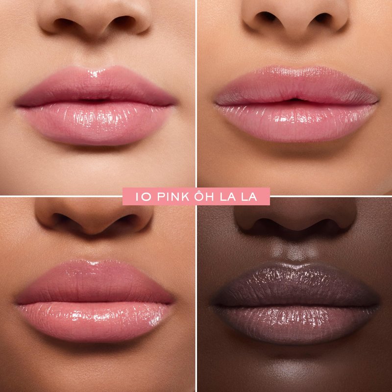 Lancôme Lip Idôle Squalane-12 Butterglow™ Hydrating Lip Balm – Instant Shine, 24H Hydration, and Buildable Color for Smooth & Moisturized Lips - 10 Pink ÔH LA LA