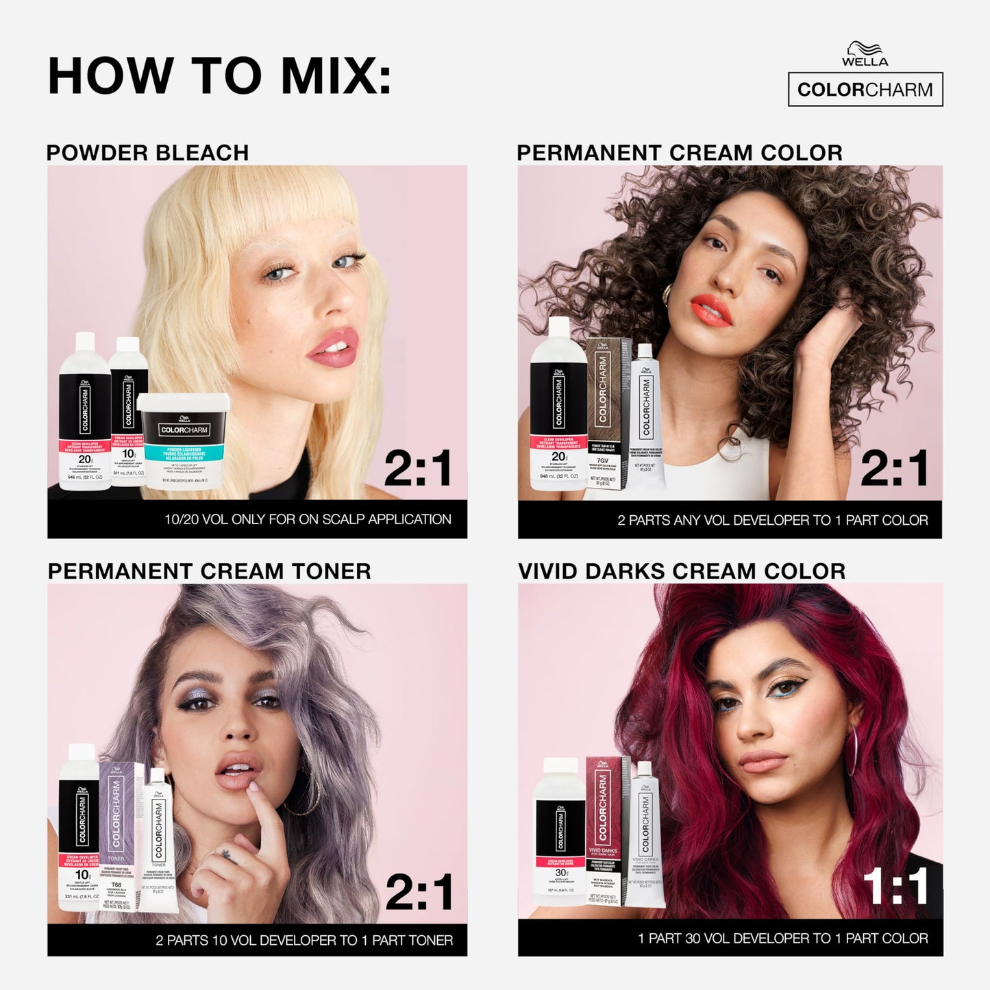 COLORCHARM Powder Hair Lightener | Up to 7 Levels of Lift | Dust Free | 16 Oz | Packaging May Vary