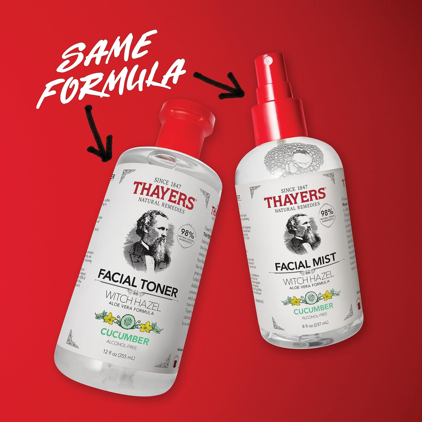 THAYERS Alcohol-Free Witch Hazel Facial Mist Toner with Aloe Vera