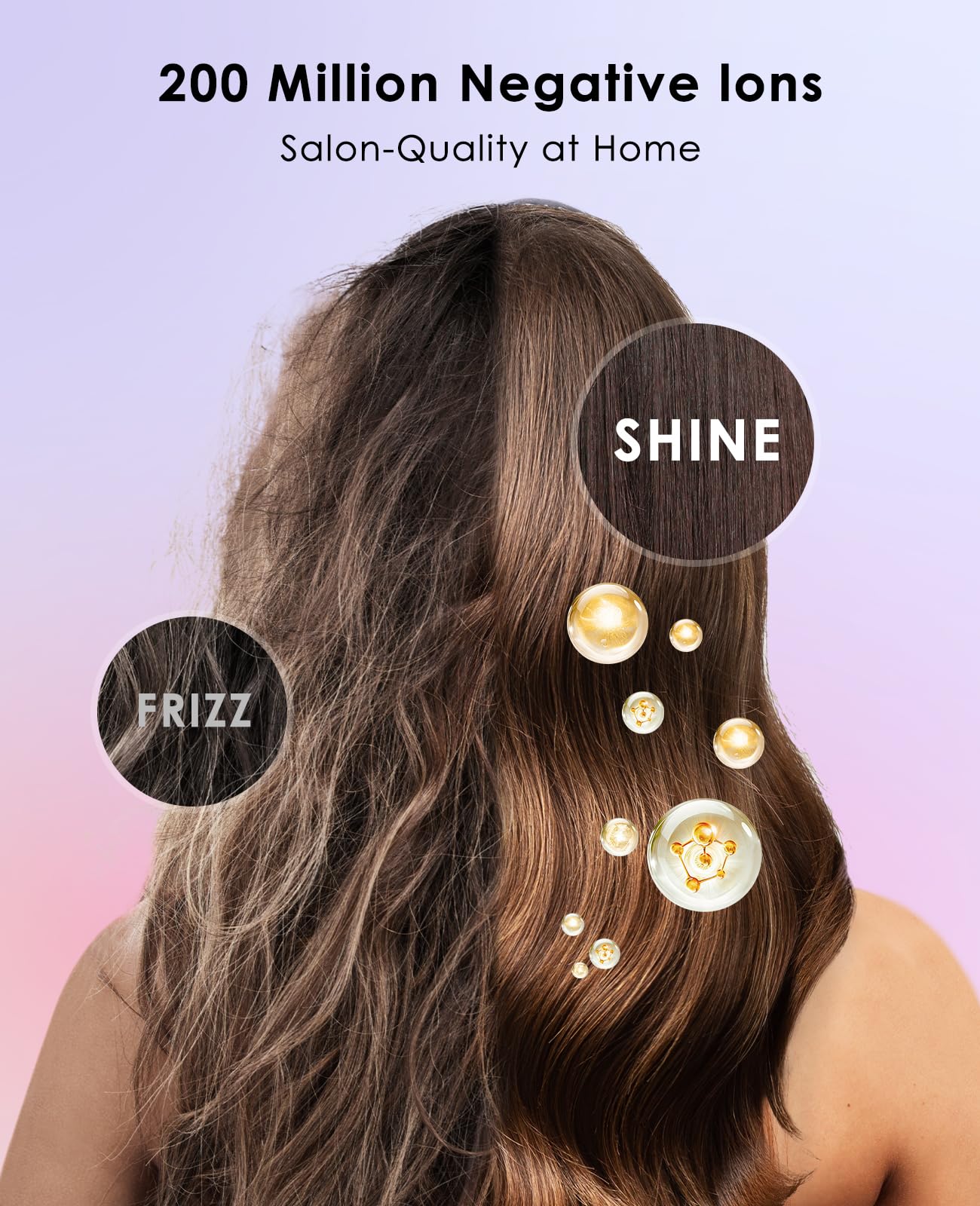 OSOU Hair Dryer, Negative Ionic Hair Dryers, High-Speed Blow Dryer with 110, 000 RPM Brushless Motor, Fast Drying Lightweight Travel Hairdryer, Low Noise Home Hair Dryer with Smooth Nozzle