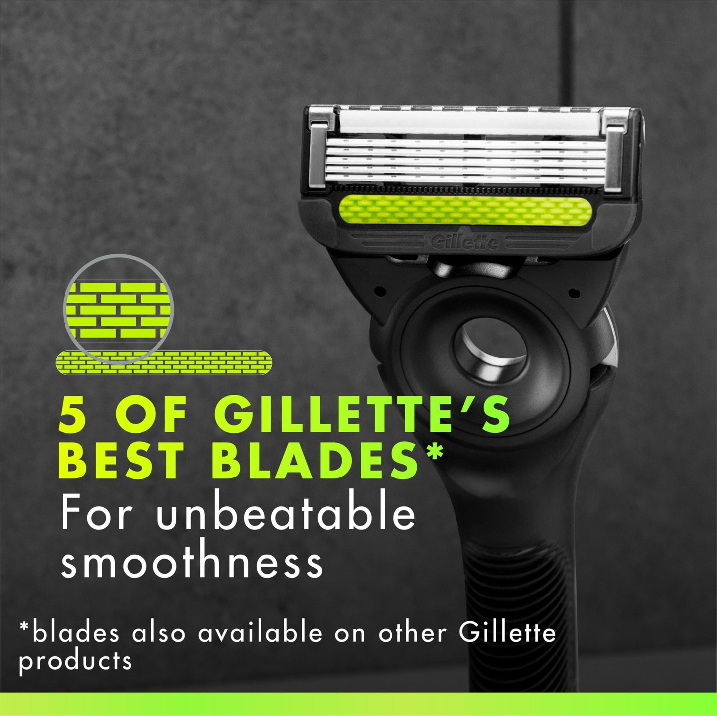 Gillette Labs Razor Refills for Men, 6 Razor Blade Refills and 7oz Rapid Foaming Shave Gel