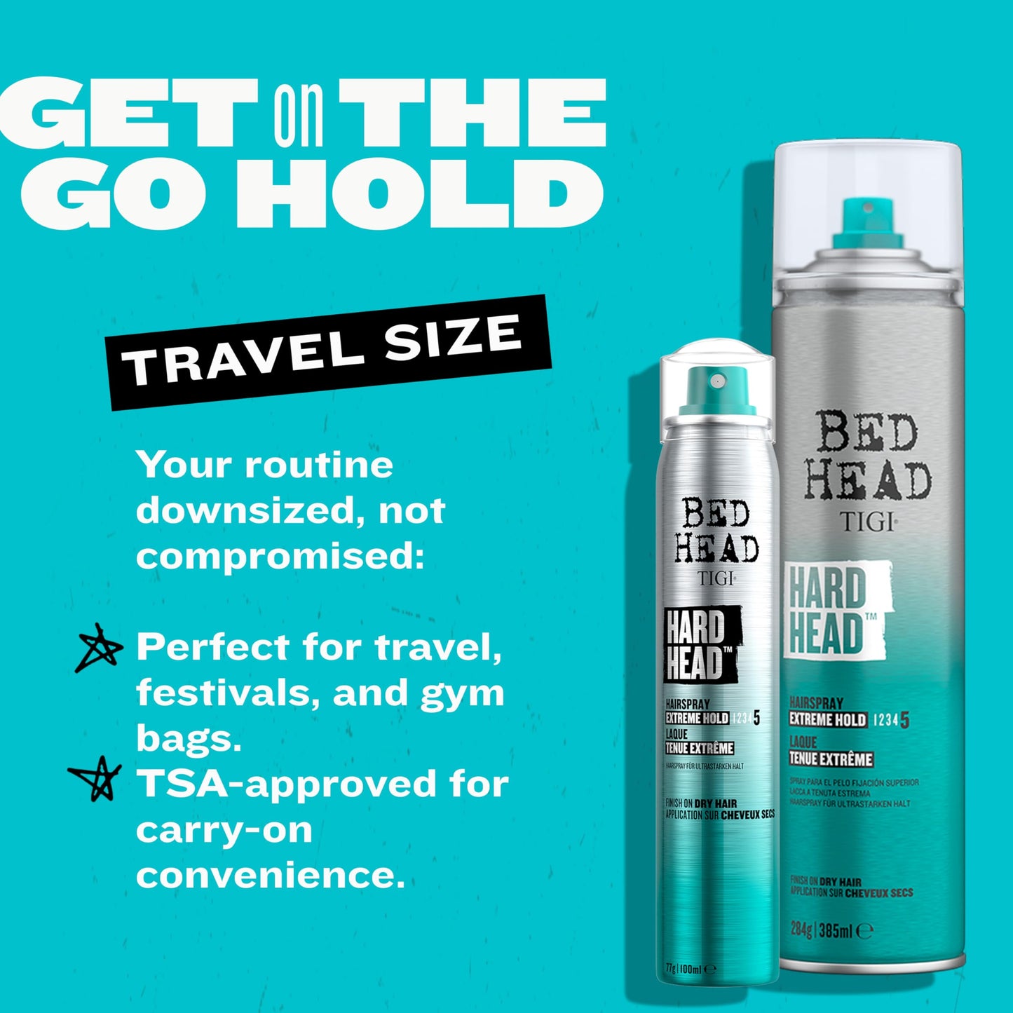TIGI Bed Head Hard Head Hairspray for Extra Strong Hold