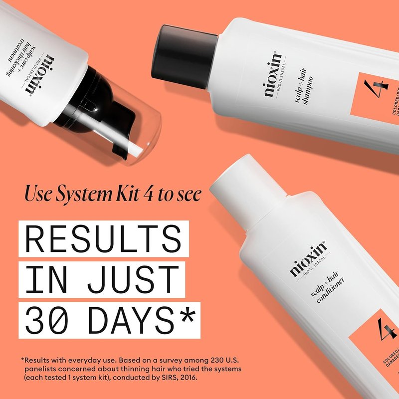 Nioxin System 4 Conditioner - Scalp & Hair Thickening for Colored, Dry, Damaged Hair | Nourishes & Boosts Density with Niacinamide & Biotin