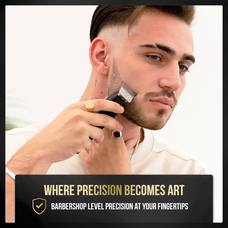 Novah® Professional Hair Clippers for Men - Cordless Barber Clipper & Trimmer Set for Precision Haircuts | Fade & Grooming