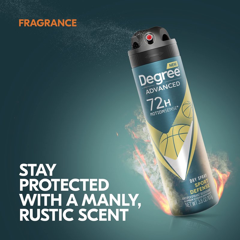 Degree Men Antiperspirant Deodorant Dry Spray Sport Defense 3 count Deodorant for Men 3.8 oz