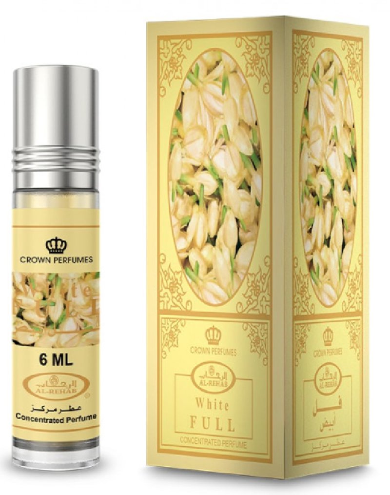 Al-Rehab White Full - 6ml (.2oz) Roll-on Perfume Oil by Al-Rehab (Crown Perfumes) (Box of 6)