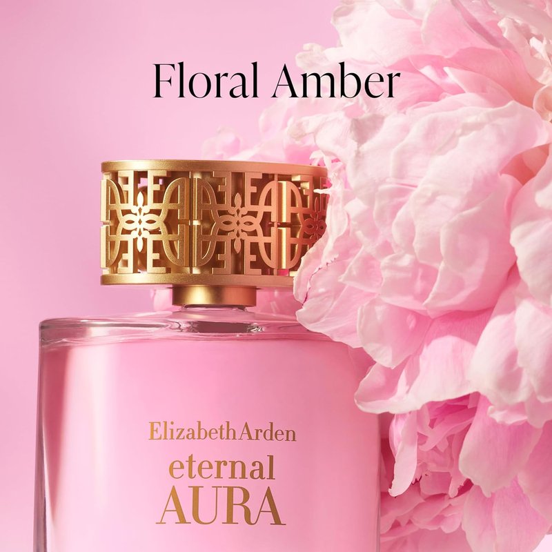 Eternal Aura Eau de Parfum for Women - Floral & Amber Scent with Pink Pepper, Magnolia & Sandalwood | 3.4 oz