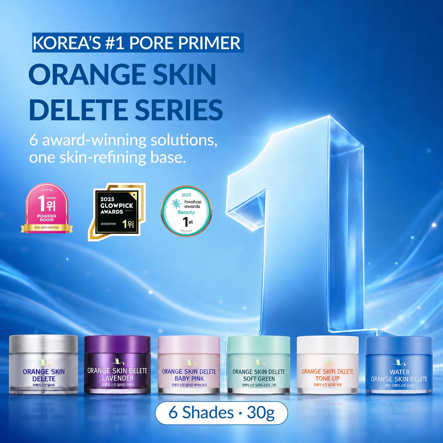 Orange Skin Delete Original Pore Primer Skin Smoothing Long Lasting Wear Korean Makeup 30g 1.06 oz