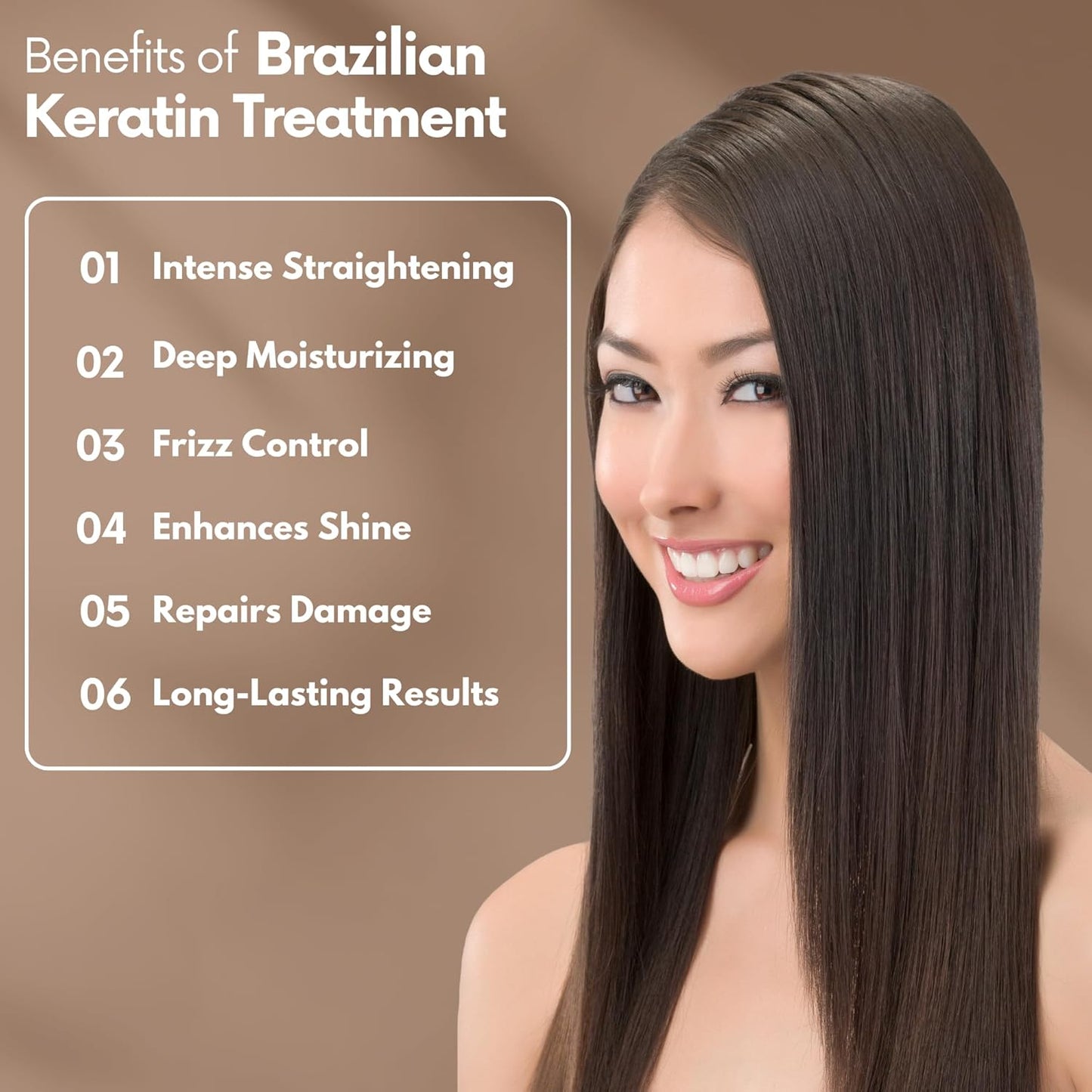 Brazilian Keratin Chocolate Hair Treatment - Extra Strong Intensive Straightening & Smoothing for Coarse Hair | 32 fl oz