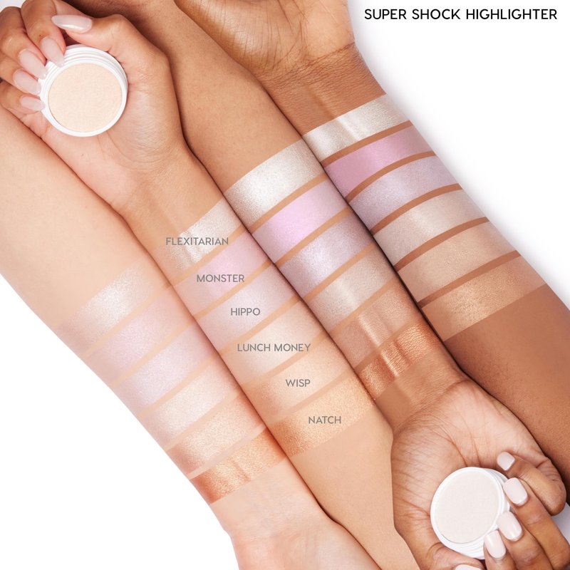 ColourPop Super Shock Highlighter Makeup - High-Pigment, Crème-Powder Face Makeup - Buildable & Blendable Formula with a Unique Bouncy Texture - Flexitarian (0.15 oz)