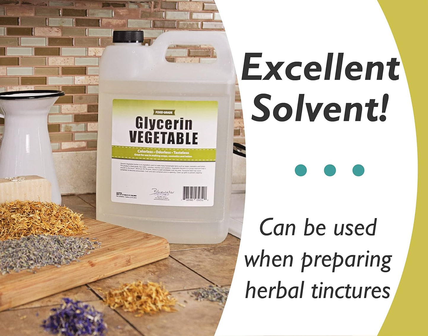 Vegetable Glycerin - All-Natural USP Grade Liquid | 1 Gallon - Premium Emollient for Skin & Hair Care