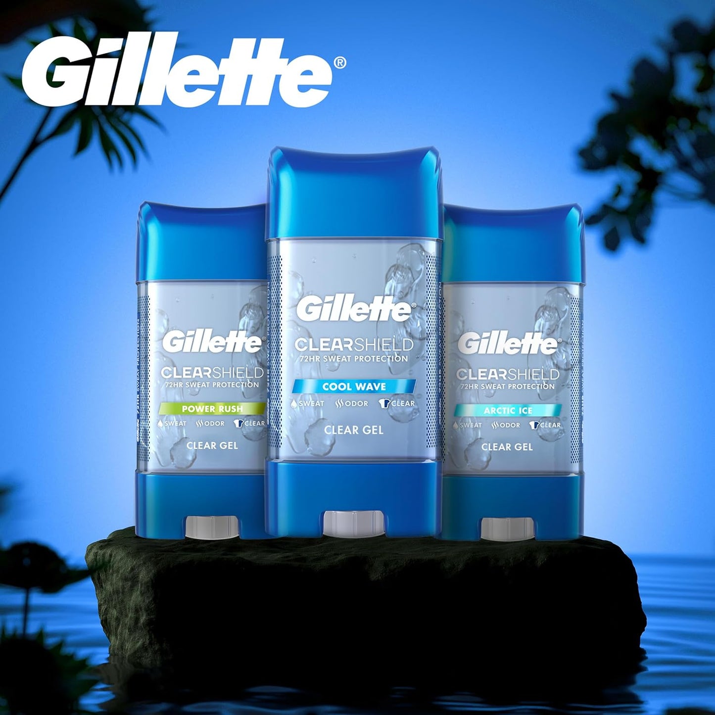 Gillette Clear Gel Anti-Perspirant & Deodorant - Long-Lasting Freshness | Pack of 6