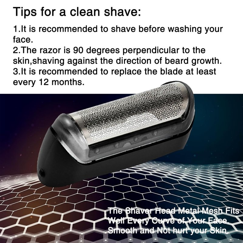 Braun 10B Replacement Foil & Cutter Head - Compatible with Series 1, 1000, 2000 Shavers | Precision Cutting